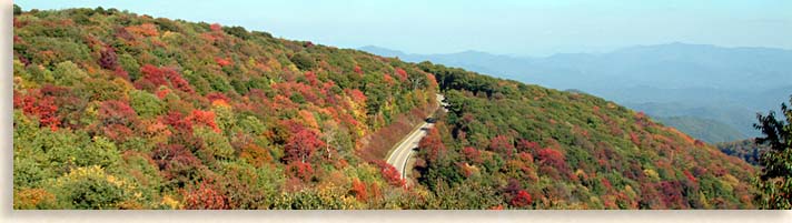 Cherohala Skyway Road shot